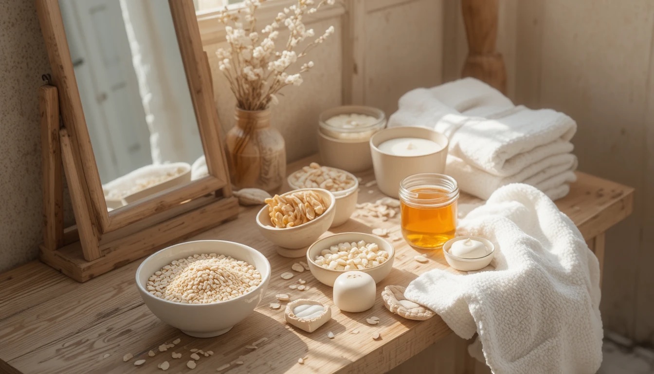 5 домашних масок для лица из овсянки, мёда и йогурта