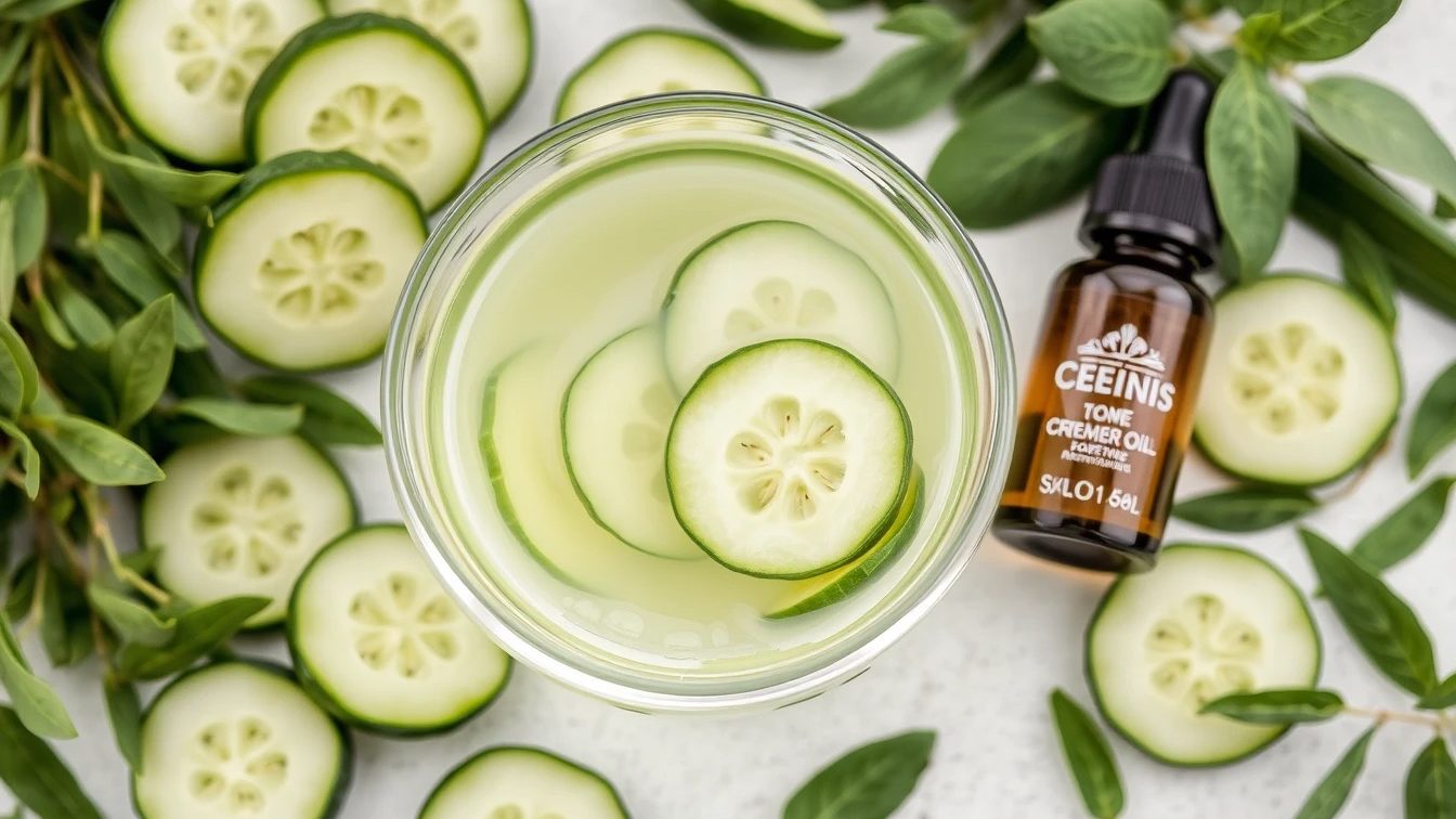 Огуречно-зелёный лосьон для жирной и комбинированной кожи